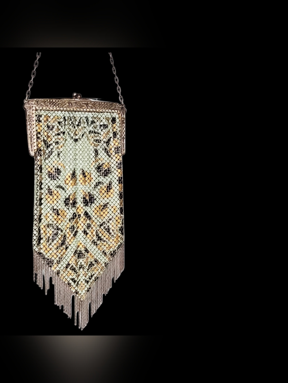 1920s Metal Mesh Mandalian Mfg. Co. Art Deco Small Purse - Picture 3 of 10